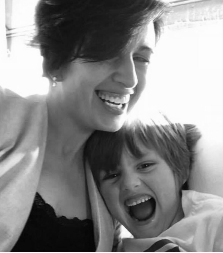 Fay and her son - the inspiration behind TidyTeds